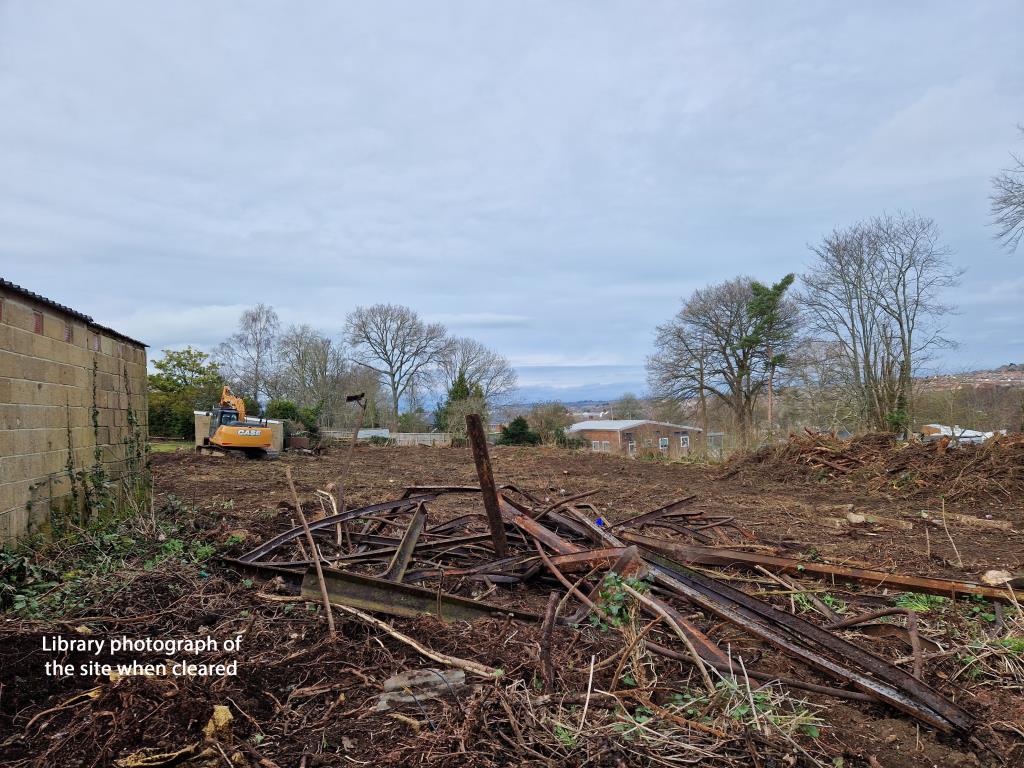 Lot: 28 - APPROXIMATELY THREE QUARTERS OF AN ACRE OF FREEHOLD LAND WITH POTENTIAL - Library photograph of the site when cleared